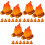 24Pièces Mini En Résine Orange Décor Et Solide 5