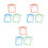 18Pièces Étuis Effaçables PVC Assortis Protection Réutilisable 4