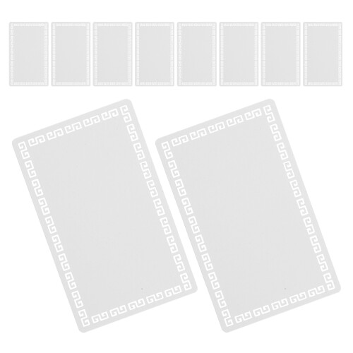 50Pièces Cartes Business Blanches Sublimées Pour Usage Polyvalent DIY 2