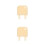 2Pièces Clés Sécurisées Distributeur Papier ABS Beige Design Élégant 6