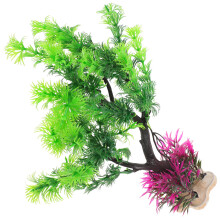 2Pièces Accessoires Aquarium Plantes Vert Durable