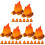 24Pièces Mini En Résine Orange Décor Et Solide 4