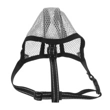 2Pièces Muselière Soft Mesh Grise Ajustable Pour En Promenade