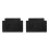 2Pièces Base Caisse Chariot Plastique Noir Compacte Résistante 5