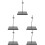 5Pièces Support Figurine ABS Et Fer Ajustable Noir Stable Pour Table 8