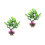 2Pièces Accessoires Aquarium Plantes Vert Durable 5