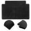 2Pièces Base Caisse Chariot Plastique Noir Compacte Résistante 9