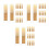 90Pièces Anches Saxophone Soprano Khaki Qualité Pro Boîte De Rangement 4