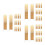 90Pièces Anches Saxophone Soprano Khaki Qualité Pro Boîte De Rangement 7