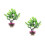 2Pièces Accessoires Aquarium Plantes Vert Durable 9