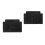 2Pièces Base Caisse Chariot Plastique Noir Compacte Résistante 7