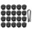 120Pièces Caches Boulons Roues Nylon Noir Accessoires Durable 3