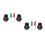 2Ensembles Outil De Marquage Golf ABS Noir, Alignement Précis 6
