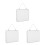 3Pièces Tableau Effaçable Portable Beige Pour Et Décor 4