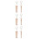 6Pièces Musicales Mini Baguettes Bois Support Décor Beige 5