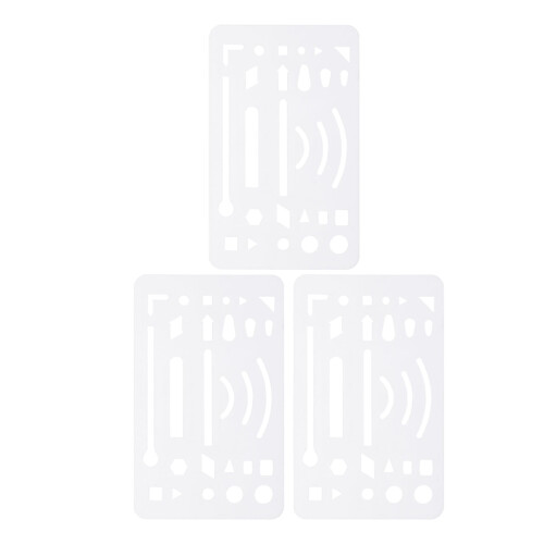 9Pièces Instruments De Plastique Transparent Pompiers 2