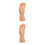 2Pièces Main Plastique Clair Homme Pour Bijoux 6