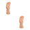2Pièces Main Plastique Clair Homme Pour Bijoux 5