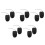 10Pièces Antivol Rétractable Câble Acier Durable Portable Noir 4