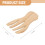 2Pièces Outils Salade Bambou Forme Ergonomique Bois 11