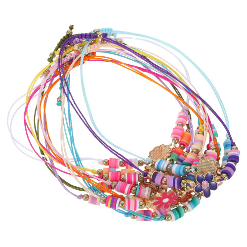36Pièces Bracelets En Pâte Polymère Légers Et Colorés Pour