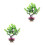 2Pièces Accessoires Aquarium Plantes Vert Durable 10