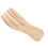 2Pièces Outils Salade Bambou Forme Ergonomique Bois 3
