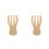 2Pièces Outils Salade Bambou Forme Ergonomique Bois 5
