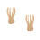 2Pièces Outils Salade Bambou Forme Ergonomique Bois 8
