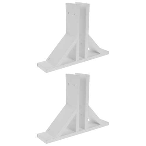 4Pièces Accessoires Base Clôture Bois Durable