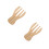 2Pièces Outils Salade Bambou Forme Ergonomique Bois 7