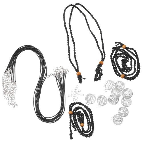 5Sets Beginner Friendly Waxed Thread and Iron Wire DIY Jewelry Kit 2