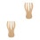 2Pièces Outils Salade Bambou Forme Ergonomique Bois 9