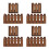 8Pièces Clôture Miniature En Bois Panier Fleurs Décor 3