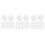 1500Pièces Outils Papier Hexagones Pour Patchwork Couture DIY 10