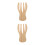 2Pièces Outils Salade Bambou Forme Ergonomique Bois 6