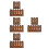 8Pièces Clôture Miniature En Bois Panier Fleurs Décor 6