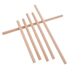 18Pièces Bâtons En Bois Naturel Beige Pour DIY Tapisserie Décoration