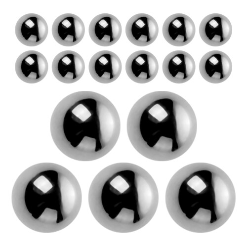 40Pièces Boules En Acier Mélangeuses Argentées Pour Vernis Et