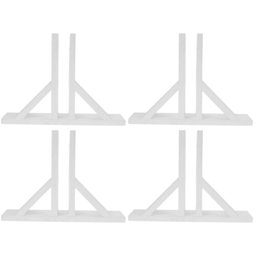 4Pièces Accessoires Base Clôture Bois Durable 1