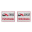 2Pièces Parking Privé Adhésives Waterproof 10