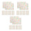 120Pièces Ensemble De Nappes Bébé Pe Multicolores Pour Enfants À 7