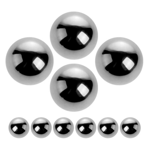 40Pièces Boules En Acier Mélangeuses Argentées Pour Vernis Et 2