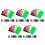 750Pièces Étiquettes Identification PVC Colorées Usage Polyvalent 9