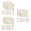 120Pièces Ensemble De Nappes Bébé Pe Multicolores Pour Enfants À 5
