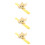3Pièces Bracelets Slap Animaux Cartoon Clair Usage Décoratif 11