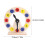 2Pièces Jouet Bois Cognition Couleurs Éducatif Enfant 11