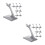 16Pièces Socle Avion Plastique Gris Support Pour Collection 10