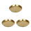 3Pièces Assiettes Métal Acier Pour Grillades Réceptions 6