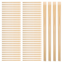 100Paires Baguettes Jetables Bambou Pour Restauration Sushi